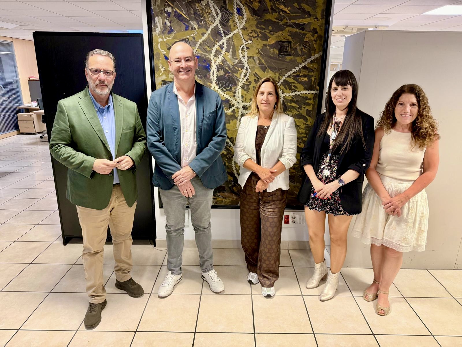 La reunión con el consejero.//Cedida
